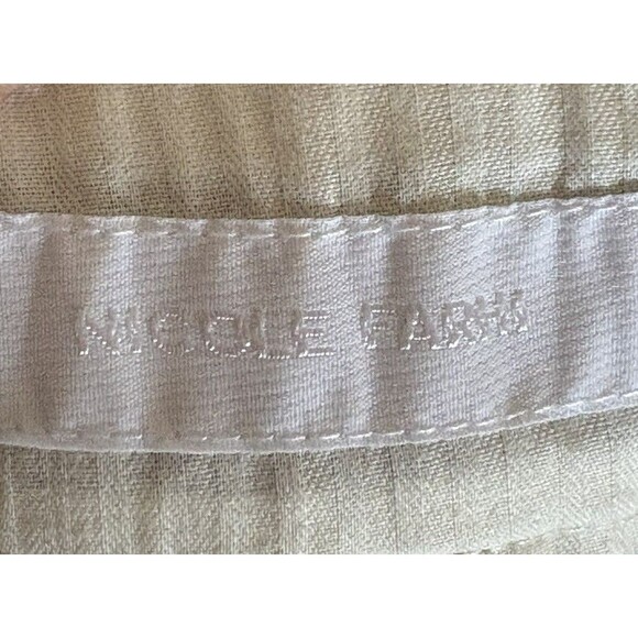 Nicole Farhi 100%‎ Linen Cropped Wide Leg Trouser Pants Grey Size 10 NEW No Tag - Picture 12 of 14